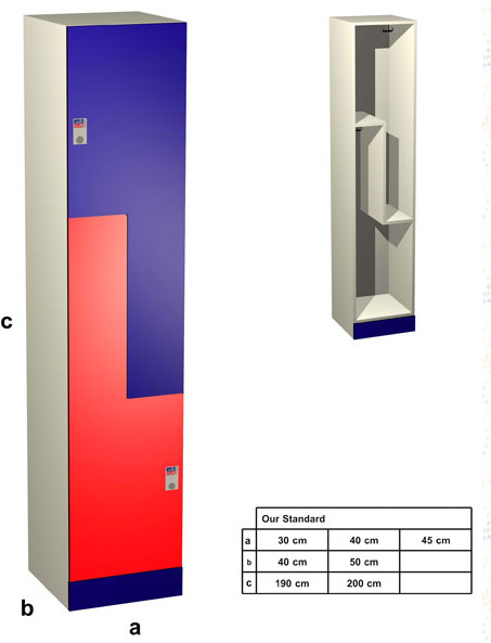2 Kapılı Soyunma Dolabı
